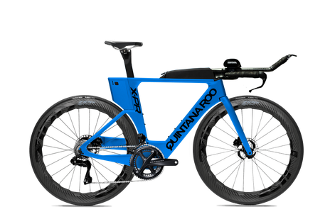 Blue frame black decal zipp wheels