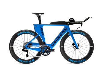 Blue frame black decal enve wheels