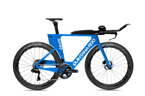 Blue frame white decal zipp wheels