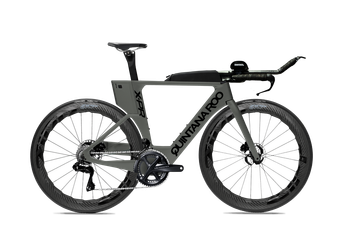 Gray frame black decal zipp wheels